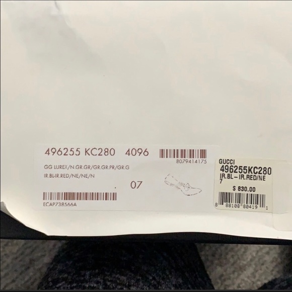 Gucci Blue and Red Loafers - Picture 8 of 8